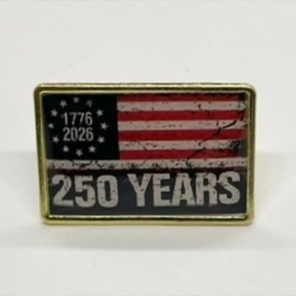 1776 - 2026 250 Years United States of America Semiquincentenial Anniversary Pin